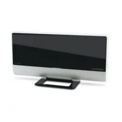 METRONIC Antenne D'intérieur XP 90 Amplifiée Et Extra Plate - Noire - Noir