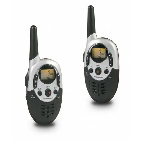 METRONIC Talkie Walkie Portée 8 Km - Noir - Noir 1 METRONIC Talkie Walkie Portée 8 Km - Noir - Noir