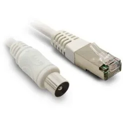 METRONIC Câble TV Coaxial 9,52 Mm Mâle/RJ45 Mâle 5 M