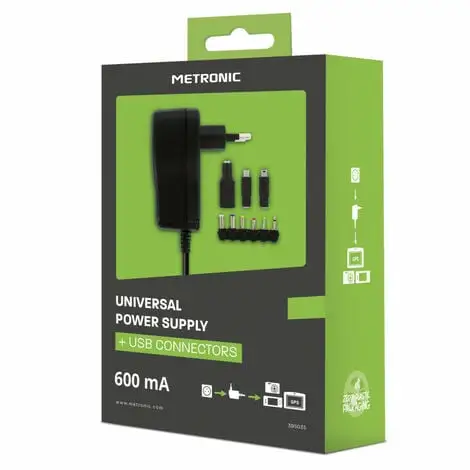 METRONIC Alimentation Universelle 600 MA+USB - Noir 3 METRONIC Alimentation Universelle 600 MA+USB - Noir – Image 3