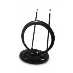 METRONIC Antenne D'intérieur Saturn HD 40 DB Gain Réglable - Noire - Noir