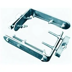 METRONIC Fixation De Balcon (lot De 2) - Gris