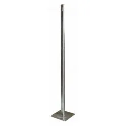 METRONIC Fixation Pied De Terrasse, Diam. 40 Mm, Acier Galva 1 M - Gris