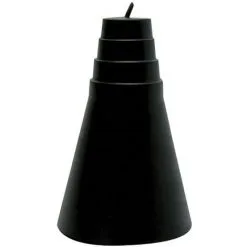 METRONIC Fixation Tuile Polyéthylène Pour Mât Diam. 25-45 Mm - Noir