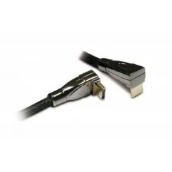 METRONIC Câble HDMI Premium High Speed + Ethernet Mâle/mâle Coudé 1,5 M - Noir