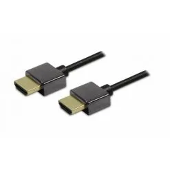 METRONIC Câble HDMI High Speed + Ethernet Mâle/mâle Ultra Fin 1,5 M - Noir