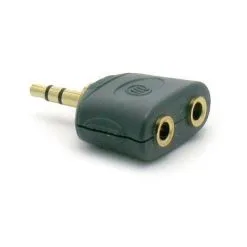 METRONIC Adaptateur Jack Stéréo 3,5 Mm Mâle/2 X 3,5 Mm Fem. - Noir