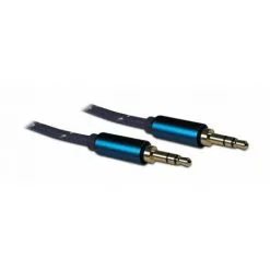 METRONIC Câble Audio Jack Stéréo 3,5 Mm Mâle/mâle 1 M - Bleu - Bleu