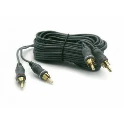 METRONIC Câble Audio 2 RCA Mâle/mâle 4 M - Noir