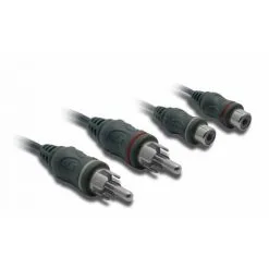 METRONIC Câble Audio 2 RCA Mâle/fem. 1 M - Noir