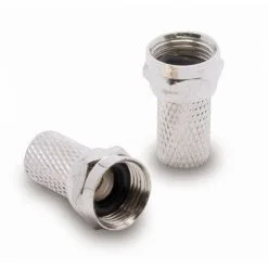 METRONIC Fiche TV (lot De 6) SAT F Mâle à Joint Torique - Gris