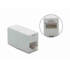 METRONIC Raccord RJ45 Fem./fem. Droit - Blanc