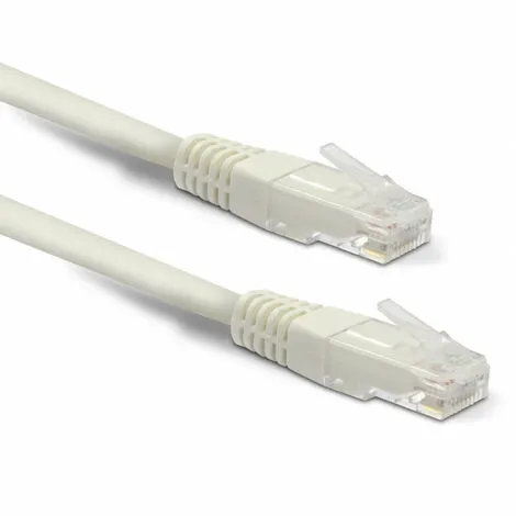 METRONIC Câble Ethernet RJ45 CAT 5 Mâle/mâle Droit - UTP 0,5 M - Blanc 1 METRONIC Câble Ethernet RJ45 CAT 5 Mâle/mâle Droit - UTP 0,5 M - Blanc