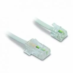 METRONIC Câble Téléphonique RJ45/RJ11 - 1,8 M - Blanc