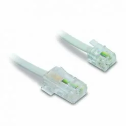 METRONIC Câble Téléphonique RJ45/RJ11 - 10 M - Blanc