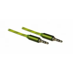 METRONIC Câble Audio Jack Stéréo 3,5 Mm Mâle/mâle 1 M - Jaune - Vert