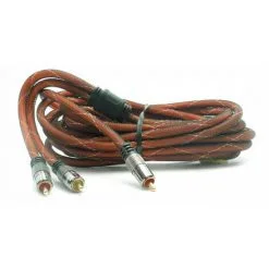 METRONIC Câble Audio 1 RCA Mâle/2 RCA Mâle 5 M - Orange - Orange