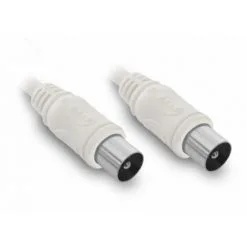 METRONIC Câble TV Coaxial 9,52 Mm Mâle/mâle 10 M - Blanc - Blanc