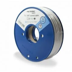 METRONIC Câble TV Coaxial Bobine 19 VATC 15 M - Blanc - Blanc
