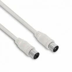 METRONIC Câble TV Coaxial 9,52 Mm Mâle/fem. 2 M - Blanc