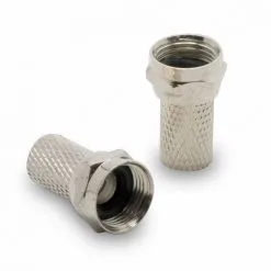 METRONIC Fiche TV (lot De 6) SAT F Mâle à Joint Torique - Gris