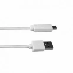 METRONIC Câble USB-C Mâle/USB-A Mâle 2.0 - 1 M - Blanc - Blanc