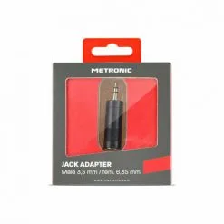 METRONIC Adaptateur Jack Stéréo 3,5 Mm Mâle/6,35 Mm Fem. - Noir -Metronic Soldes Boutique 58688643 3