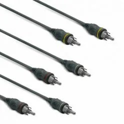 METRONIC Câble AV 3 RCA Mâle/mâle 3 M - Noir