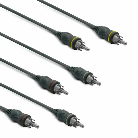 METRONIC Câble AV 3 RCA Mâle/mâle 3 M - Noir 1 METRONIC Câble AV 3 RCA Mâle/mâle 3 M - Noir