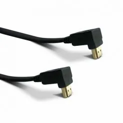 METRONIC Câble HDMI High Speed Mâle/mâle Plat Coudé 1,5 M - Noir