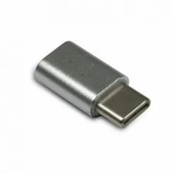 METRONIC Adaptateur USB-C Mâle / Micro-USB Fem. - Gris