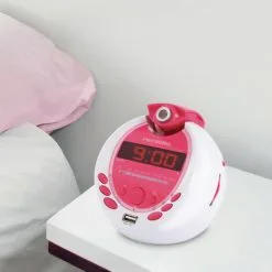 METRONIC Radio-réveil Miss Angel FM Projection Double Alarme Avec Port USB - Violet -Metronic Soldes Boutique 58688655 3