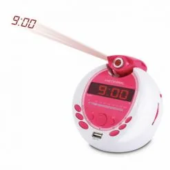 METRONIC Radio-réveil Miss Angel FM Projection Double Alarme Avec Port USB - Violet -Metronic Soldes Boutique 58688655 4