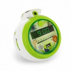 METRONIC Radio-réveil Jungle FM USB Projection Double Alarme - Vert