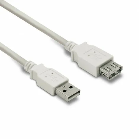 METRONIC Câble USB A Mâle/A Fem. USB 2.0 - 1,8 M - Blanc - Blanc 1 METRONIC Câble USB A Mâle/A Fem. USB 2.0 - 1,8 M - Blanc - Blanc