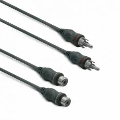 METRONIC Câble Audio 2 RCA Mâle/fem. 1.2 M - Noir