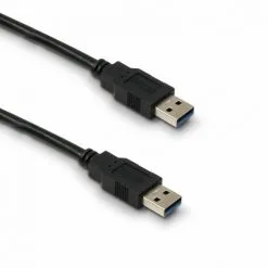 METRONIC Câble USB A Mâle/A Mâle USB 3.0 - 1,8 M - Noir - Noir