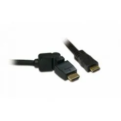 METRONIC Câble HDMI Premium High Speed + Ethernet Mini HDMI/HMDI - Rotatif 1,5 M - Noir