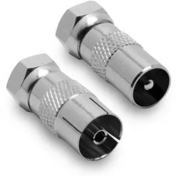 Adaptateurs Fiche F Metronic 9,5mm Mâle & Femelle - 2pcs