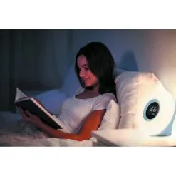 METRONIC Radio-réveil Avec Fonction Aube Et Ambiances Sonores Nature - Blanc - Blanc -Metronic Soldes Boutique 9567997 3